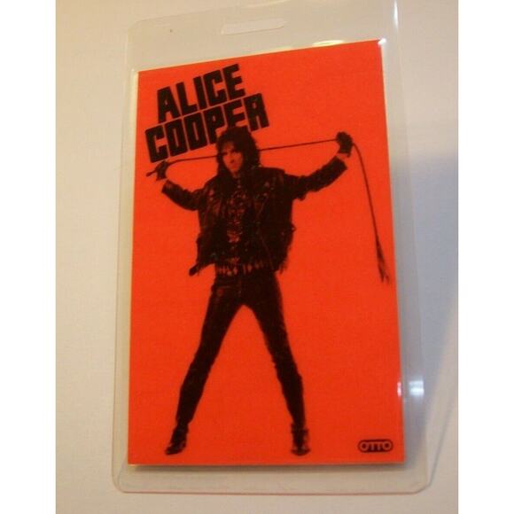 Alice Cooper Original 1991 Backstage Concert Pass Hey Stoopid Horror Shock Rock - Picture 1 of 4